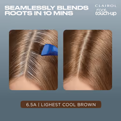 Clairol Root Touch-Up by Nice'n Easy Permanent Hair Dye  6.5A Lightest Cool Brown Hair Color  (Pack of 2)