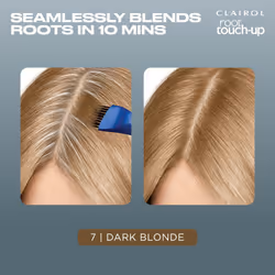 Clairol Root Touch-Up by Nice'n Easy Permanent Hair Dye  7 Dark Blonde Hair Color  Pack of 2