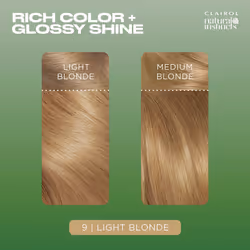 Clairol Natural Instincts Demi-Permanent Hair Dye  9 Light Blonde Hair Color  Pack of 3