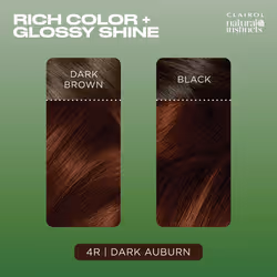 Clairol Natural Instincts Demi-Permanent Hair Dye  4R Dark Auburn Hair Color  Pack of 3