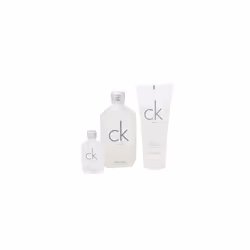 Ck One 3 Pcs Set: 3.4 Eau De Toilette Spray + 0.5 Oz Eau De Toilette + 3.4 Body Wash (Hard Box)