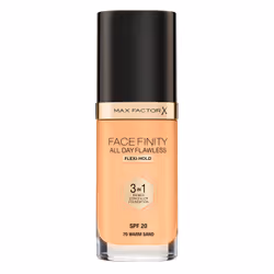 Max Factor Facefinity All Day Flawless 3 in 1 Foundation 70 WARM SAND, Pump bottle, Cream, Mattifying, Beige, WARM SAND, Matt ...