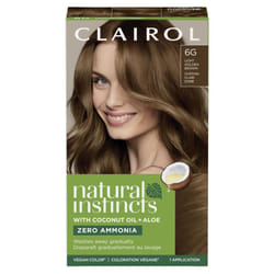 Clairol Natural Instincts Demi-Permanent Hair Dye  6G Light Golden Brown Hair Color  Pack of 1