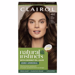 Clairol Natural Instincts Demi-Permanent Hair Dye  4BZ Dark Bronze Brown Hair Color  Pack of 1