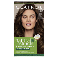 Clairol Natural Instincts Demi-Permanent Hair Dye  4BZ Dark Bronze Brown Hair Color  Pack of 1