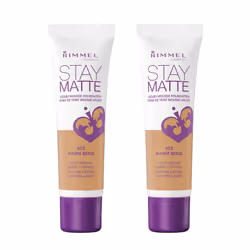 Rimmel Stay Matte Liquid Foundation Warm Beige 1 Fl Oz Pack of 2