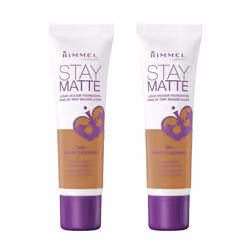 Rimmel Stay Matte Foundation Warm Caramel 2 Count (Pack of 1)