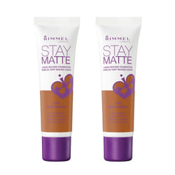 Rimmel  Stay Matte Foundation  Deep Mocha 2 Count (Pack of 1)
