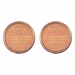 Rimmel London Natural - 020 Sunshine - Bronzer Matte Finish 0.49 oz 2 Count (Pack of 1)