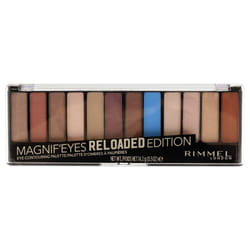 Rimmel London Magnif'Eyes Eyeshadow Palette  12 Shades  Blendable Formula  Versatile  012  Reloaded  0.5oz
