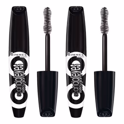Rimmel Scandaleyes Retro Glam Mascara Redesign Extreme Black 0.41 Fl Oz 2 Count (Pack of 1)