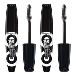 Rimmel Scandaleyes Retro Glam Mascara Redesign Extreme Black  0.41 Fl Oz   2 Count (Pack of 1)