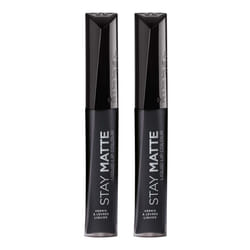 Rimmel Stay Matte Liquid Lip Color  Pitch Black  0.21 Fl Oz  Pack of 2