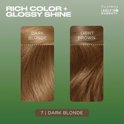 Clairol Natural Instincts Demi-Permanent Hair Dye  7 Dark Blonde Hair Color  Pack of 3