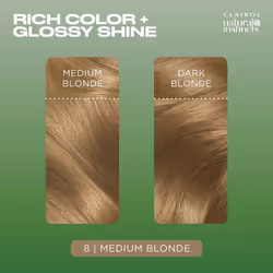 Clairol Natural Instincts Demi-Permanent Hair Dye  8 Medium Blonde Hair Color  Pack of 3