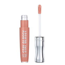 Rimmel Stay Glossy Lip Gloss - Non-Sticky and Lightweight Formula for Lip Color and Shine - 020 Sunday Brunch  .18oz