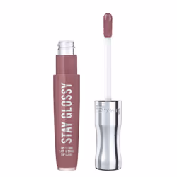 Rimmel Stay Glossy Lip Gloss - Non-Sticky and Lightweight Formula for Lip Color and Shine - 290 Date Night .18oz