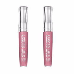 Pack of 2 Rimmel Stay Glossy 6HR Lip Gloss  Cake for Breakfast # 030
