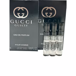 Gucci Guilty Eau De Parfum Sample Perfume MEN EDP Spray Pour Homme MINI SMALL Travel Size 1.5 ML / 0.05 - set of 3