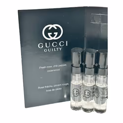 Gucci Guilty Eau De Parfum Sample Perfume MEN EDP Spray Pour Homme MINI SMALL Travel Size 1.5 ML / 0.05 - set of 3