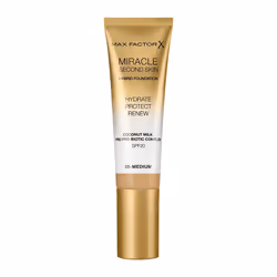 Max Factor Miracle Second Skin 05 Medium 30ml, Tube, Cream, Universal skin, Hydrating, Protection, Medium, Medium