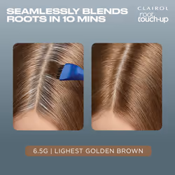 Clairol Root Touch-Up by Nice'n Easy Permanent Hair Dye  6.5G Lightest Golden Brown Hair Color  Pack of 2
