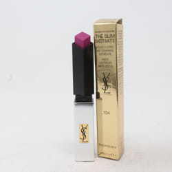 Yves Saint Laurent The Slim Sheer Matte Lipstick  0.07oz/2g New With Box - 104 Fuchsia Intime