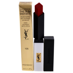 YSL The Slim Sheer Matte Lipstick 105 Red Uncovered