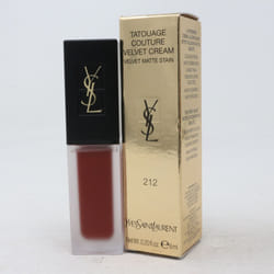 Yves Saint Laurent Tatouage Couture Velvet Cream  0.20oz/6ml New With Box - 212 Rouge Rebel