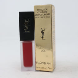 Yves Saint Laurent Tatouage Couture Velvet Cream  0.20oz/6ml New With Box - 205 Rouge Clique