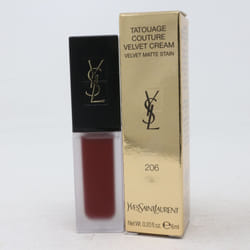 Yves Saint Laurent Tatouage Couture Velvet Cream  0.20oz/6ml New With Box - 206 Club Bordeaux
