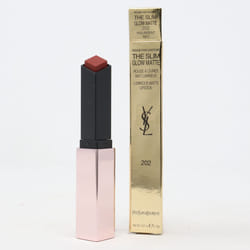 Yves Saint Laurent Rouge Pur Couture The Slim Glow Matte 0.07oz  New With Box - 202 Insurgent Red