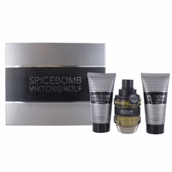 Viktor & Rolf Spicebomb 50ml Eau de Toilette, 50ml Aftershave Balm, 50ml Shaving Cream Gift Set for Men