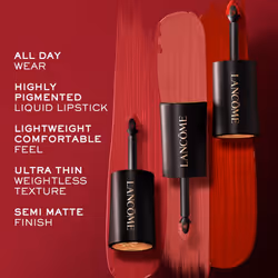 Lancme L'Absolu Rouge Drama Ink Semi-Matte Liquid Lipstick - Highly Pigmented - All Day Wear - 288 French Opera