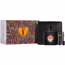 YSL Black Opium Gift Set 50ml EDP Spray + Mini Mascara  + Pouch