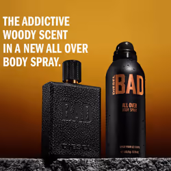 BAD, Body Spray, Aftershave For Men, Woody Masculine Scent, 200ml