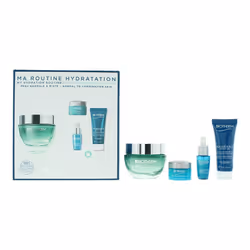 Biotherm Aquasource Hyalu Plump Gel 4 Piece Gift Set: Gel 50ml - Night Balm 20ml - Serum 7ml - Eye Cream 5ml