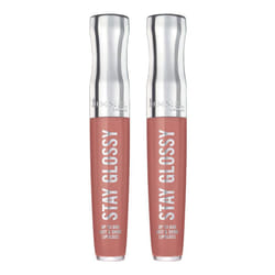 Rimmel Stay Glossy 6HR Lip Gloss  Bare Minimum  0.18 Fl Oz (Pack of 2)
