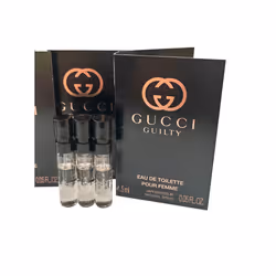 Gucci Guilty Sample Perfume Women Sample EDT Spray 1.5 ml / 0.05 oz Small travel size - set of 3