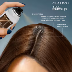 Clairol Root Touch-Up by Nice'n Easy Temporary Hair Coloring Spray  Dark Brown Hair Color  Pack of 1