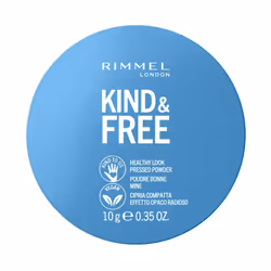 Rimmel Kind & Free Pressed Powder 20 Light, Universal skin, Light, Beige, Case, Pressed powder, Matte, Natural