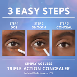 COVERGIRL Simply Ageless Triple Action Concealer, Light, Pack of 1