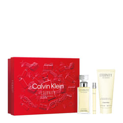 Calvin Klein Eternity for Women 3-Piece Fragrance Holiday Gift Set (3.3 FL Oz + 3.3 Fl Oz  .33 Fl Oz)