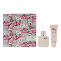 Lacoste Eau De Lacoste L.12.12 Rose Gift Set 50ml EDP Spray + Body Lotion 50ml