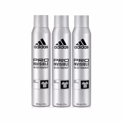 3 x Adidas 48H Anti Marks Antiperspirant Spray 200ml - Pro Invisible