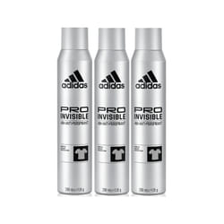 3 x Adidas 48H Anti Marks Antiperspirant  Spray 200ml - Pro Invisible