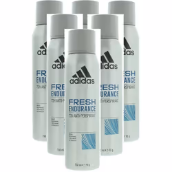 6 x 150ml Adidas 72 hrs Fresh Endurance Antiperspirant Spray for Men