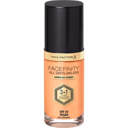 Max Factor Facefinity All Day Flawless 3 in 1 Vegan Foundation 85 Caramel, Pump bottle, Serum, Universal skin, Beige, Caramel ...