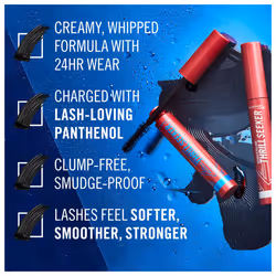 Rimmel London Wonder'Volume Thrill Seeker  003 Black  Waterproof Mascara  Volumizing Mascara  Smudge-Proof  Clump-Proof  Flake-Proof  24-Hour Wear  0.