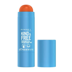 Rimmel London Kind & Free  004 Tangerine Dream  Multi-Stick  For Cheeks and Lips  Hydrating  Buildable Color  Vegan Formula  Clean Formula  0.18oz